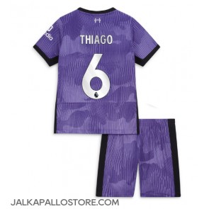 Liverpool Thiago Alcantara #6 Kolmaspaita Lapsille 2023-24 Lyhythihainen (+ shortsit)